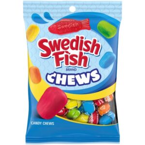 Swedish Fish Chews Assorted Soft Candy 2.12oz Peg Bag 12ct